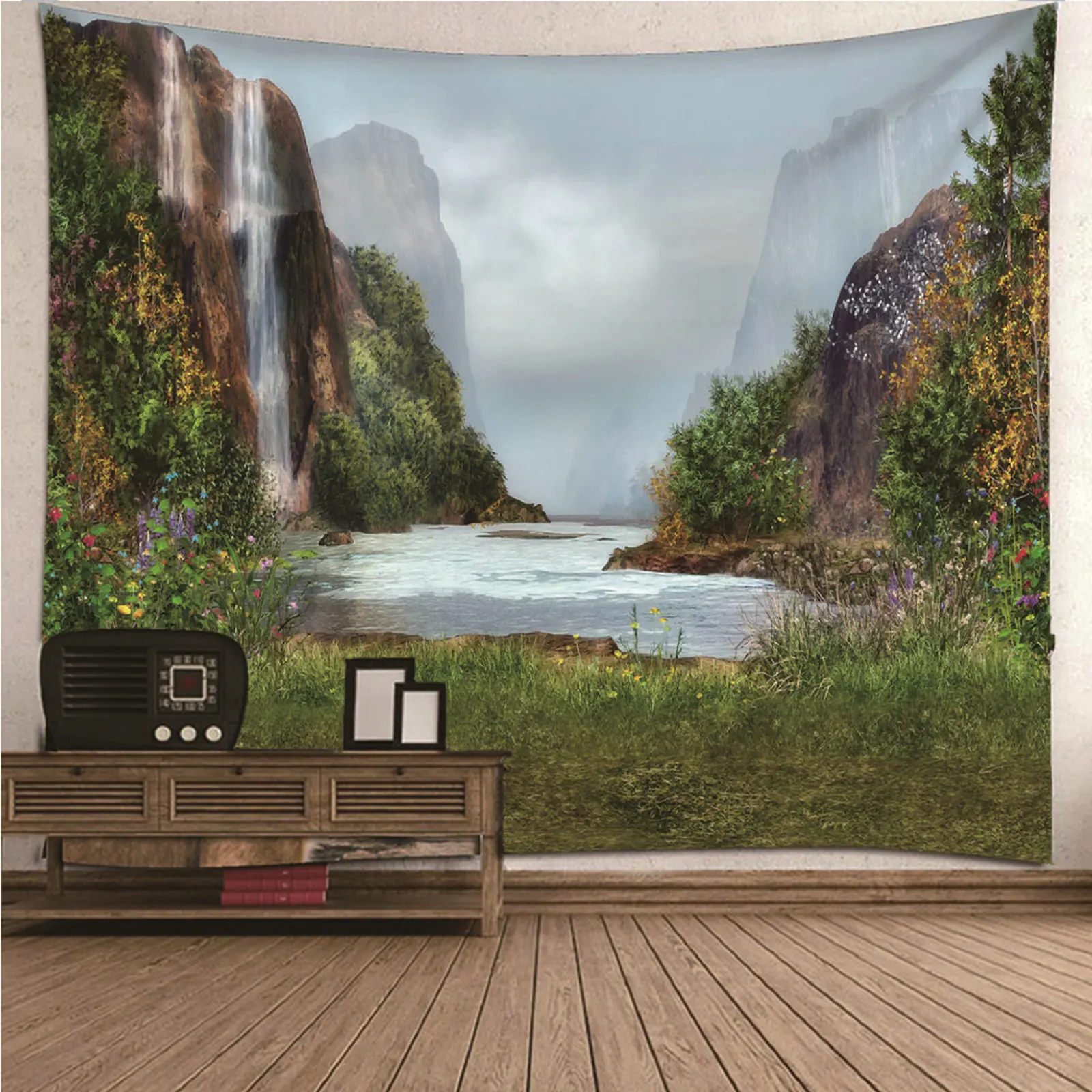 Tapestry Wall Kit Small Tapestry Rug natural scenery Ountain & Waterfall Wall Hanging Blanket Dorm Art Decor Covering
Tapestry Wall Kit Small Tapestry Rug natural scenery Ountain & Waterfall Wall Hanging Blanket Dorm Art Decor Covering
