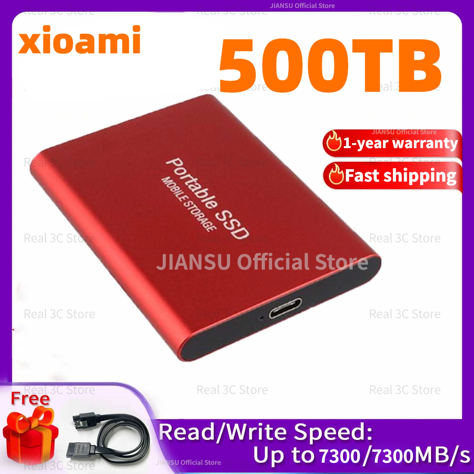 256TB Portable SSD 16TB High-speed Mobile Solid State Drive 4TB 8TB SSD Mobile Hard Drives External Storage Decives for Laptop 
256TB Portable SSD 16TB High-speed Mobile Solid State Drive 4TB 8TB SSD Mobile Hard Drives External Storage Decives for Laptop