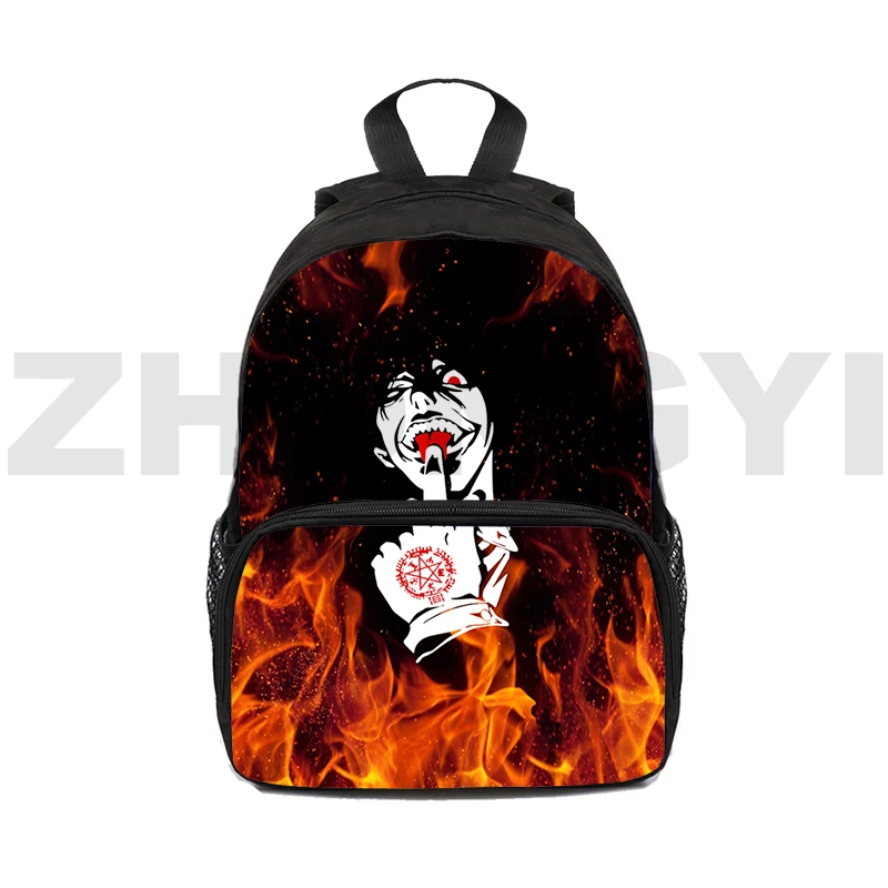Японский мини-рюкзак Hellsing 12/16 дюйма, модная Женская дорожная сумка с 3D принтом Аниме Манга Alucard Eyes, школьные сумки, мужская сумка для книг 
Японский мини-рюкзак Hellsing 12/16 дюйма, модная Женская дорожная сумка с 3D принтом Аниме Манга Alucard Eyes, школьные сумки, мужская сумка для книг