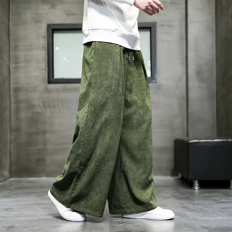 Retro Chinese Style Plus Size Wide Leg Men Clothing Loose Oversize Corduroy Casual Pants Japanese Harajuku Trousers
Retro Chinese Style Plus Size Wide Leg Men Clothing Loose Oversize Corduroy Casual Pants Japanese Harajuku Trousers