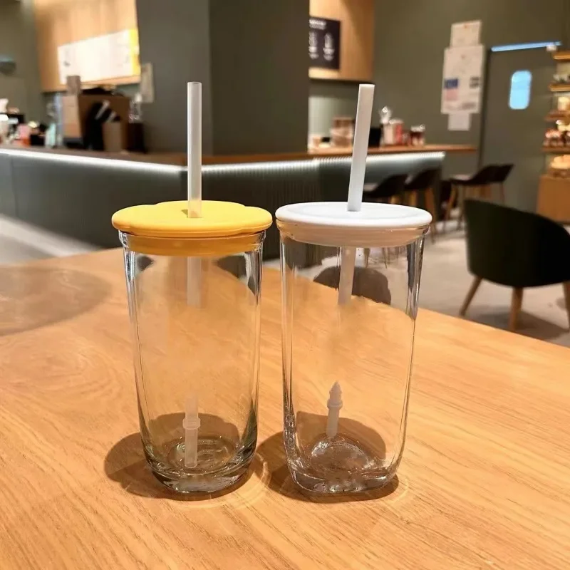New Simple Flower Transparent Triangular Glass Straw Water Cup with Lid Home Office Afternoon Tea Milk Juice American Coffee Cup
New Simple Flower Transparent Triangular Glass Straw Water Cup with Lid Home Office Afternoon Tea Milk Juice American Coffee Cup