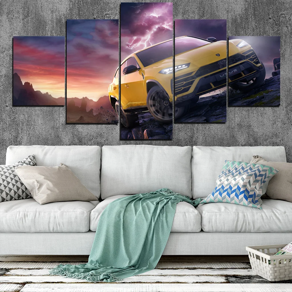 Lamborghini Car HD Picture Print 5 Pieces Canvas Wall Art Poster Paint Bedroom Mural Home Decor Living Room Framework
Lamborghini Car HD Picture Print 5 Pieces Canvas Wall Art Poster Paint Bedroom Mural Home Decor Living Room Framework