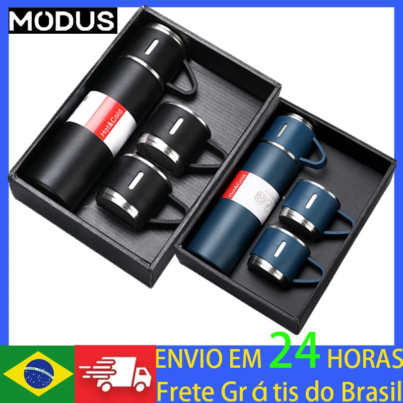 Stainless Steel Vacuum Flask Gift Cup Set Office Business Style Thermos Bottle Outdoor Hot Water Thermal Insulation Cup 500ML
Stainless Steel Vacuum Flask Gift Cup Set Office Business Style Thermos Bottle Outdoor Hot Water Thermal Insulation Cup 500ML