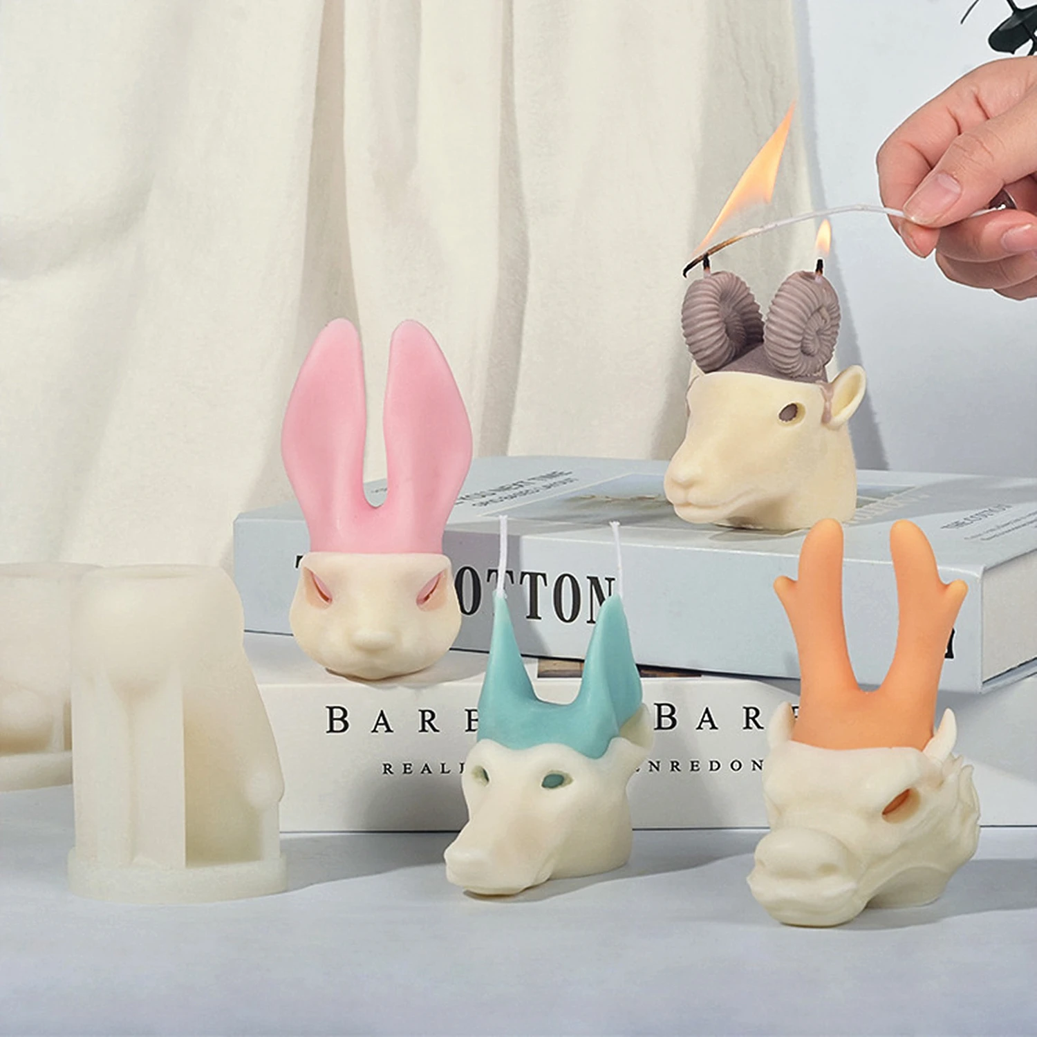 Zodiac Incense Candle Silicone Mold DIY Rabbit Animal Combination Set Decoration MoldHome Decor XK098
Zodiac Incense Candle Silicone Mold DIY Rabbit Animal Combination Set Decoration MoldHome Decor XK098
