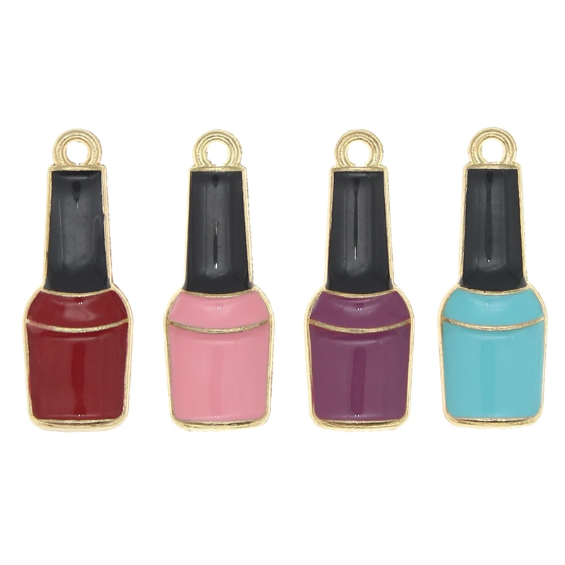 10pcs/lot Fashion Enamel Nail Polish Charms Featured DIY Alloy Lady Jewelry Earrings Keyring Accessories Small Drop Pendants
10pcs/lot Fashion Enamel Nail Polish Charms Featured DIY Alloy Lady Jewelry Earrings Keyring Accessories Small Drop Pendants