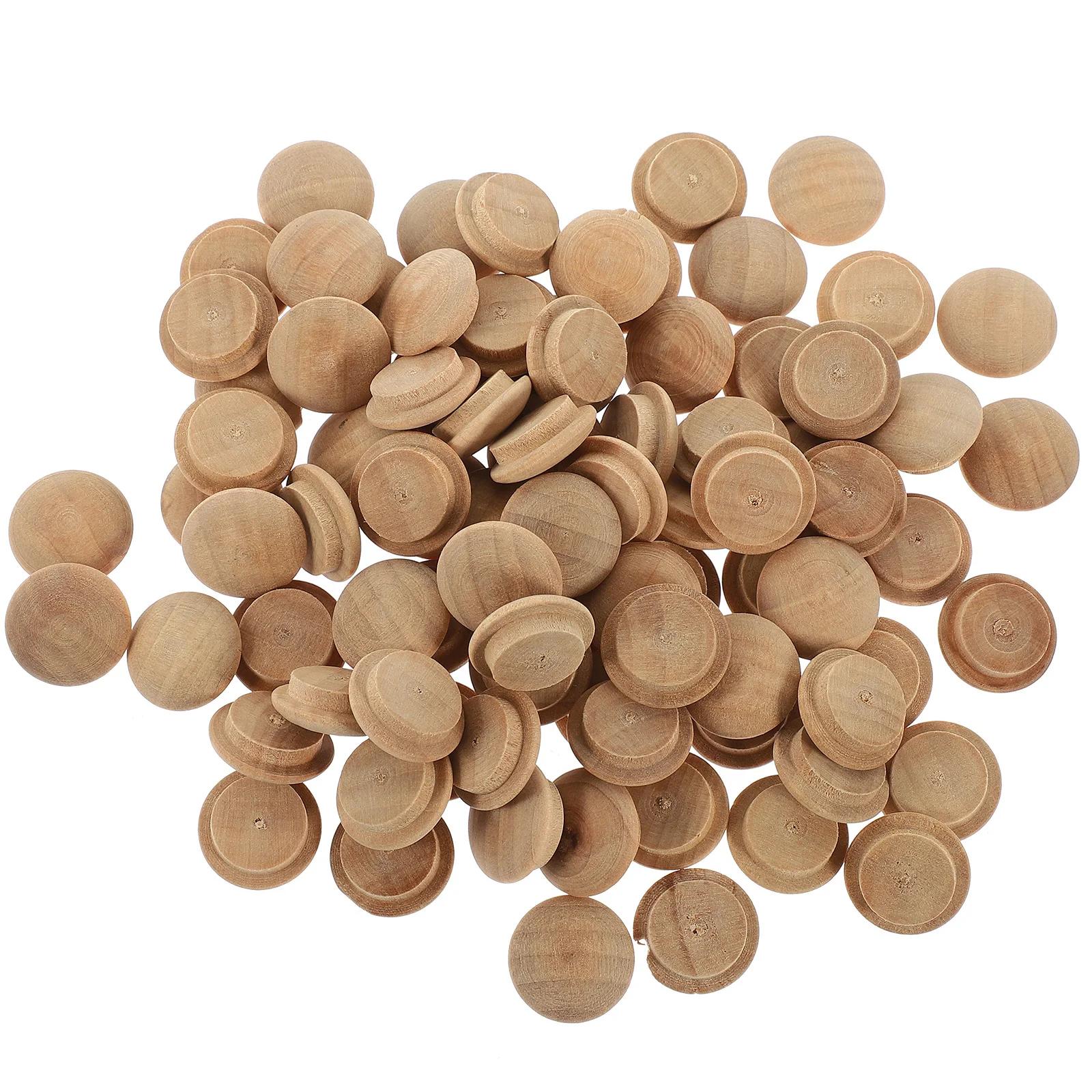 100 Pcs Wood Trim Wooden Button Hole Plugs Small Covers Holes For Round Furniture
100 Pcs Wood Trim Wooden Button Hole Plugs Small Covers Holes For Round Furniture