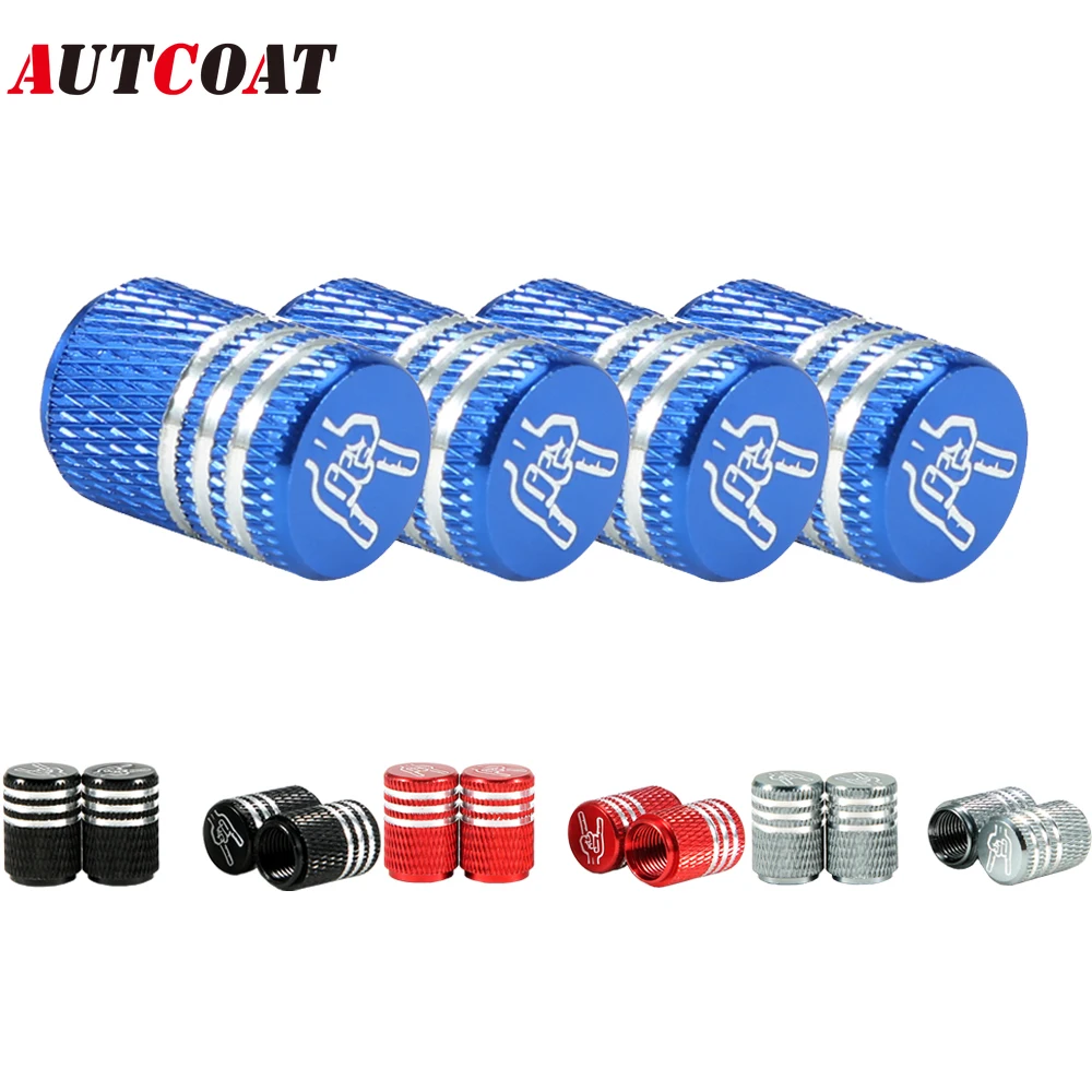 AUTCOAT 4Pcs Car Tire Valve Stems Cap Knurling Style Rock Finger Gesture Tire Valve Cap Aluminum Tire Wheel Stem Air Valve Caps
AUTCOAT 4Pcs Car Tire Valve Stems Cap Knurling Style Rock Finger Gesture Tire Valve Cap Aluminum Tire Wheel Stem Air Valve Caps