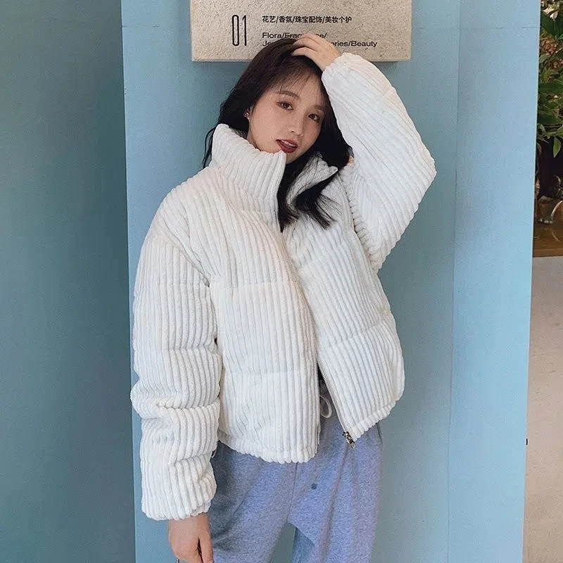 2022 Autumn Winter New Corduroy Parkas Women Short Korean Loose Casual Cotton Coat Female Thick Loose Warm Student Padded Jacket
2022 Autumn Winter New Corduroy Parkas Women Short Korean Loose Casual Cotton Coat Female Thick Loose Warm Student Padded Jacket