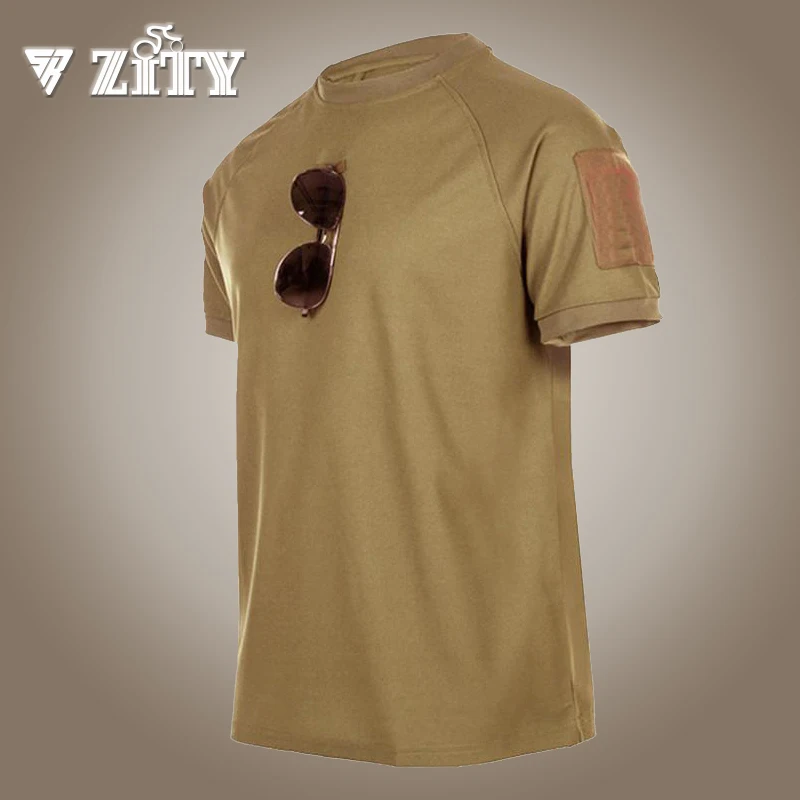 ZITY Man T Shirt Short Sleeve Tops Male Summer Outdoor Sports T-shirt Men Tactical Military Trainning T-shirts Slim O-Neck Tee
ZITY Man T Shirt Short Sleeve Tops Male Summer Outdoor Sports T-shirt Men Tactical Military Trainning T-shirts Slim O-Neck Tee