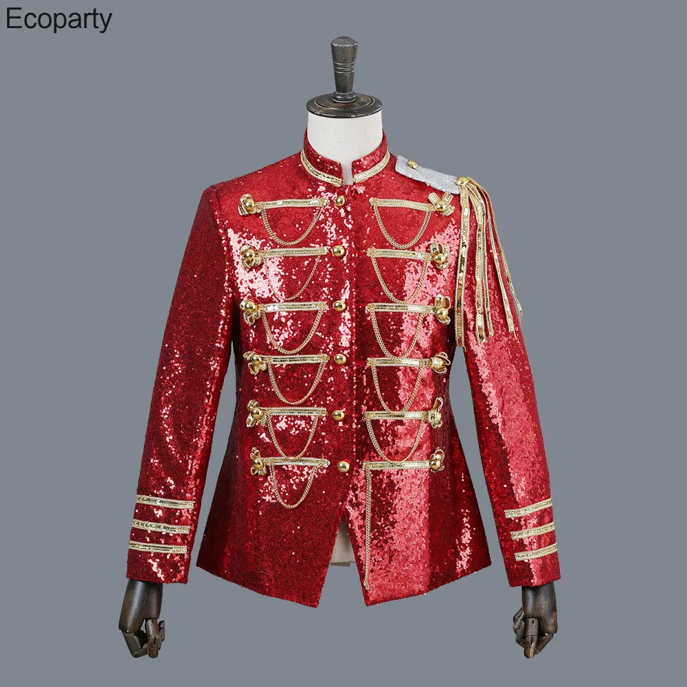 Man's Sequin Embellished Blazer Jacket Medieval Court Prince Cosplay Costume Tuxedo Coat Halloween Party Performance Show Outfit
Man's Sequin Embellished Blazer Jacket Medieval Court Prince Cosplay Costume Tuxedo Coat Halloween Party Performance Show Outfit