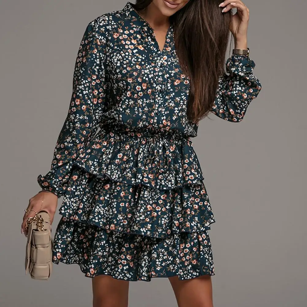 2022 Autumn Dress Casual Dress Stylish Skin-touch Ruffle Layer Hem Puff Long Sleeves Autumn Dress Streetwear
2022 Autumn Dress Casual Dress Stylish Skin-touch Ruffle Layer Hem Puff Long Sleeves Autumn Dress Streetwear