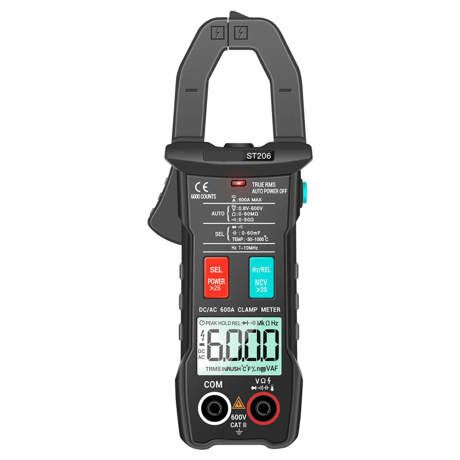 Digital Clamp Meter 6000 Counts True RMS Multimeter DC AC Current Volt Meter Resistance Tester Voltmeter digital
Digital Clamp Meter 6000 Counts True RMS Multimeter DC AC Current Volt Meter Resistance Tester Voltmeter digital