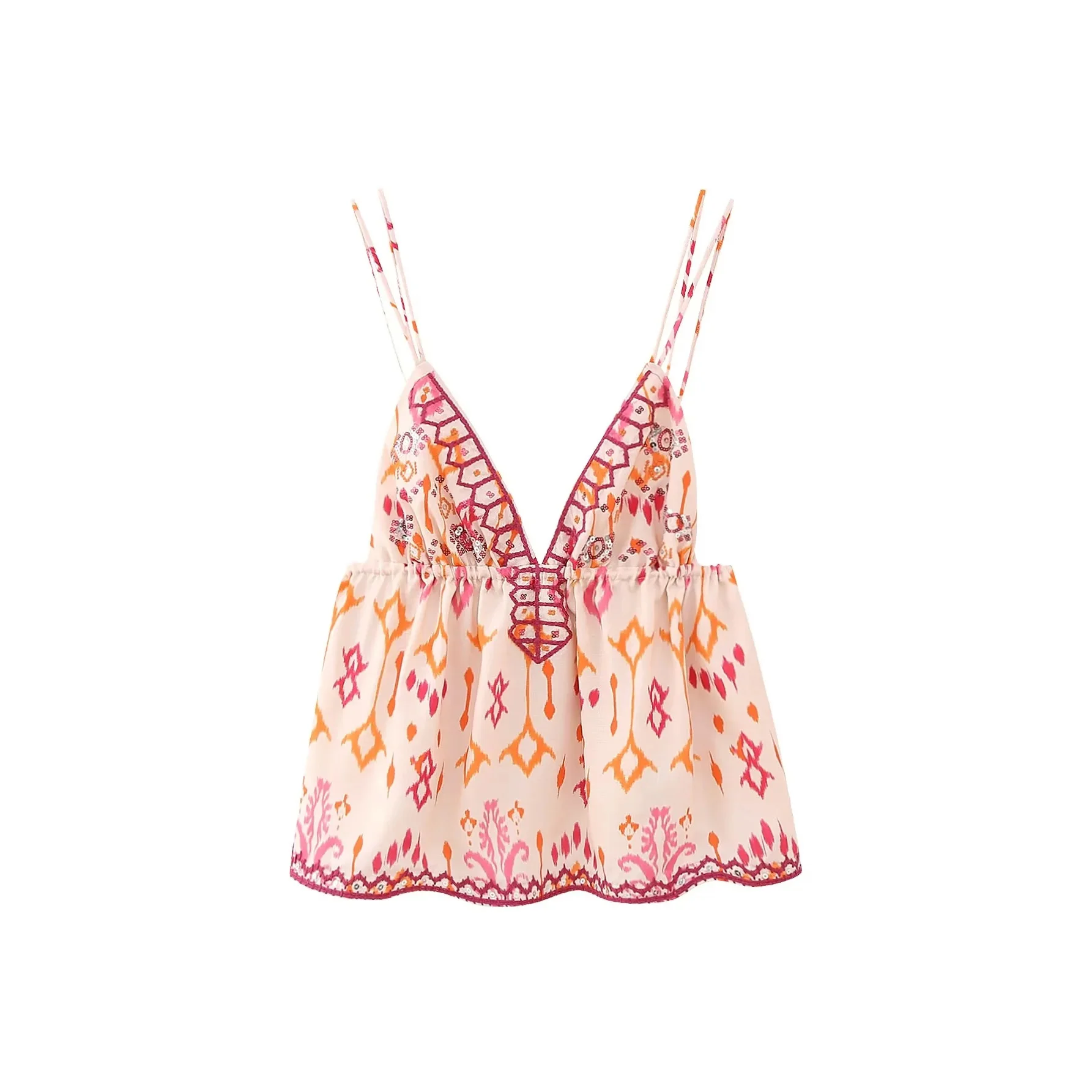 Женский винтажный топ с вышивкой и блестками, розовый топ с принтом и открытой спиной, Y2k 90-х, лето 2023
Женский винтажный топ с вышивкой и блестками, розовый топ с принтом и открытой спиной, Y2k 90-х, лето 2023