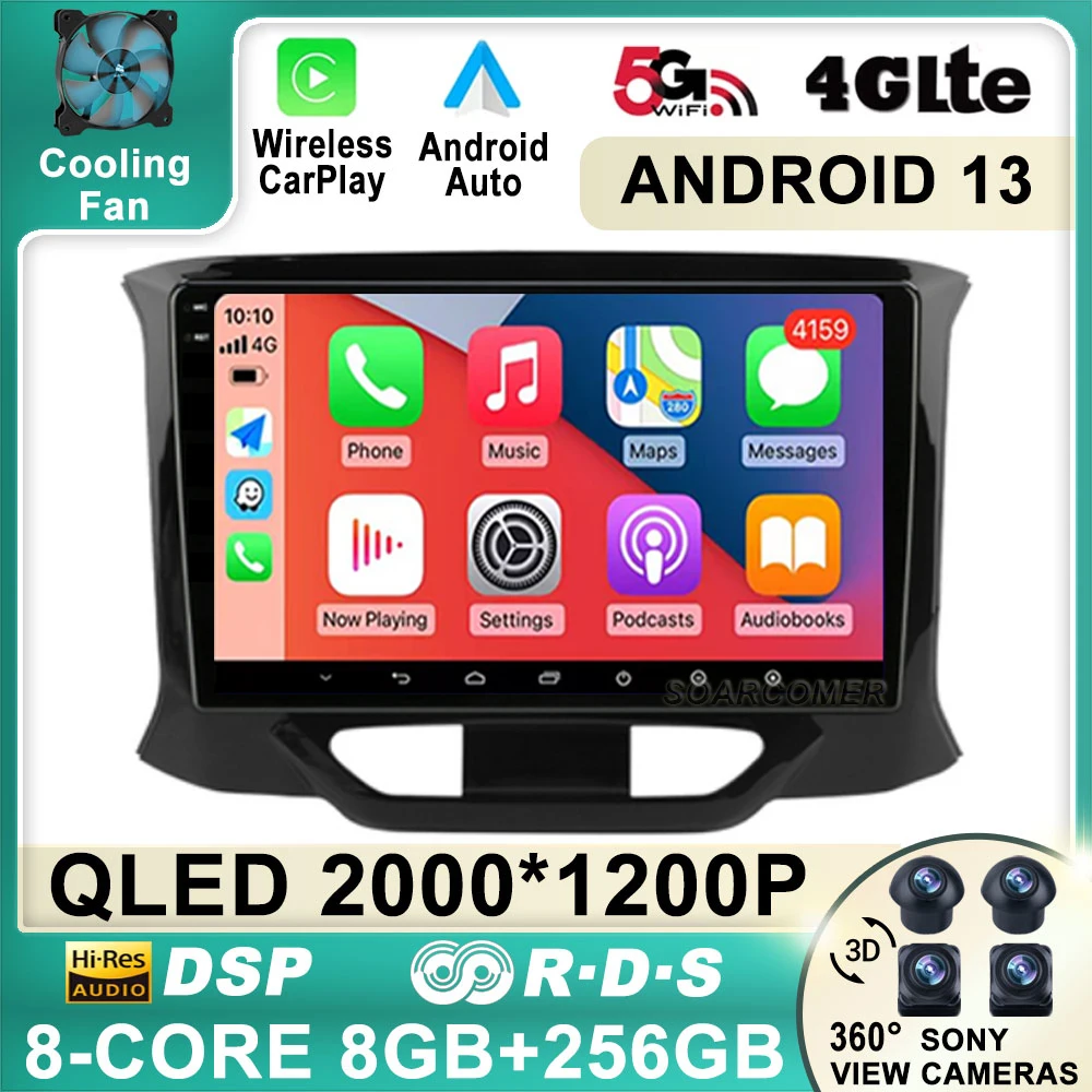 

Android 13 для LADA Xray X Ray 2015 - 2019 автомобильный радиоприемник мультимедийный 4G видеоплеер навигатор GPS автомобильный беспроводной Carplay сенсорный экран
