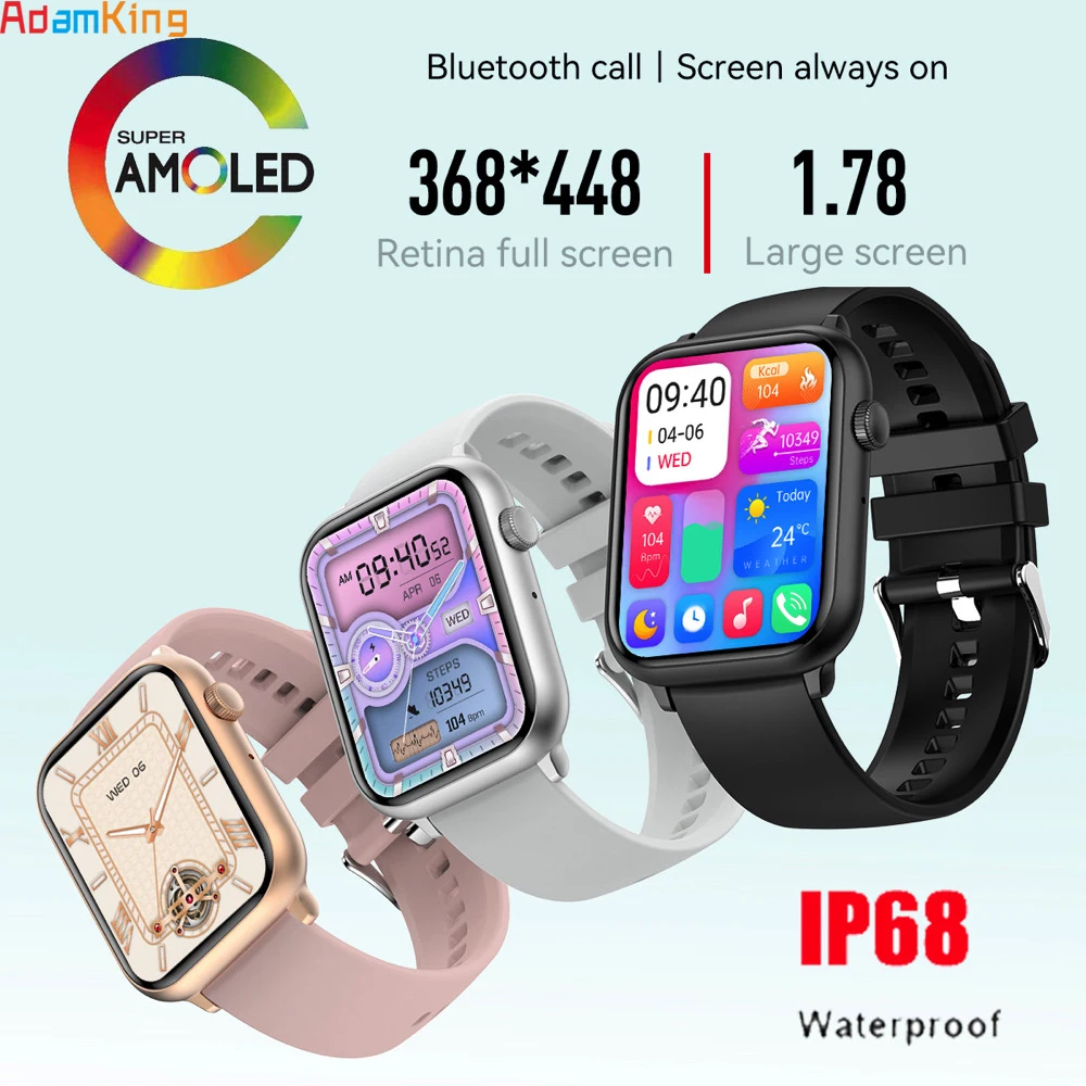 1.78" HD Amoled Screen Smart Watch Men Women BT Call Smartwatch NFC AI Voice Assistant Health Monitor Fitness Tracker Waterproof
1.78" HD Amoled Screen Smart Watch Men Women BT Call Smartwatch NFC AI Voice Assistant Health Monitor Fitness Tracker Waterproof