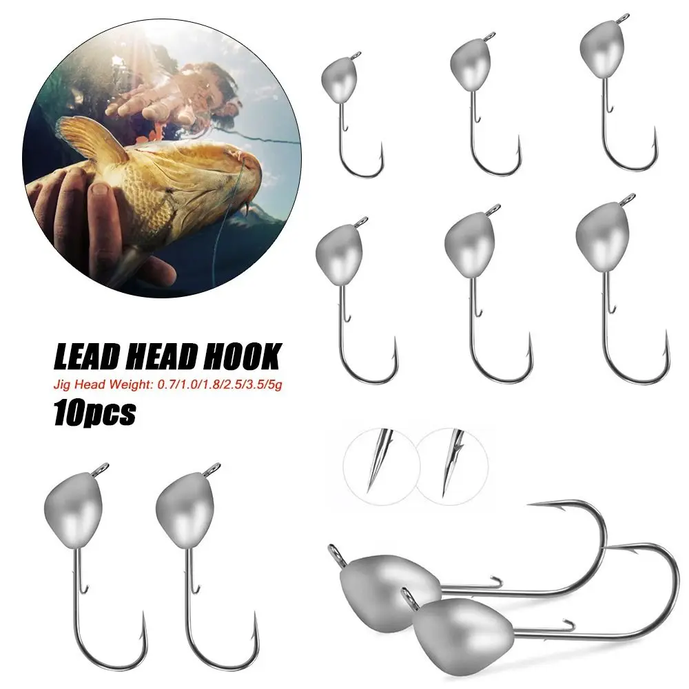 High Quality Barb 0.7/1.0/1.8/2.5/3.5/5g Sharp Durable Jigging Bait Pointed Head Lead Head Hook Carbon Steel
High Quality Barb 0.7/1.0/1.8/2.5/3.5/5g Sharp Durable Jigging Bait Pointed Head Lead Head Hook Carbon Steel