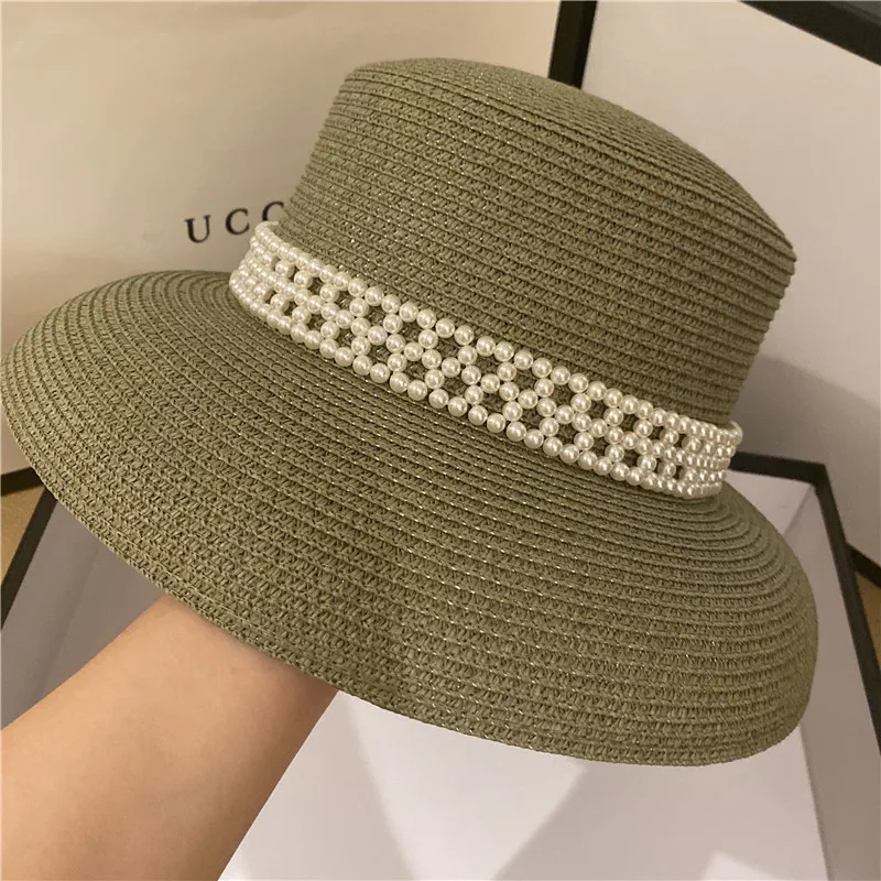 Female summer hat pearl Hepburn wind chimney cap in the prevent bask in big basin of fashion and elegant hat topi outdoor sun ha
Female summer hat pearl Hepburn wind chimney cap in the prevent bask in big basin of fashion and elegant hat topi outdoor sun ha