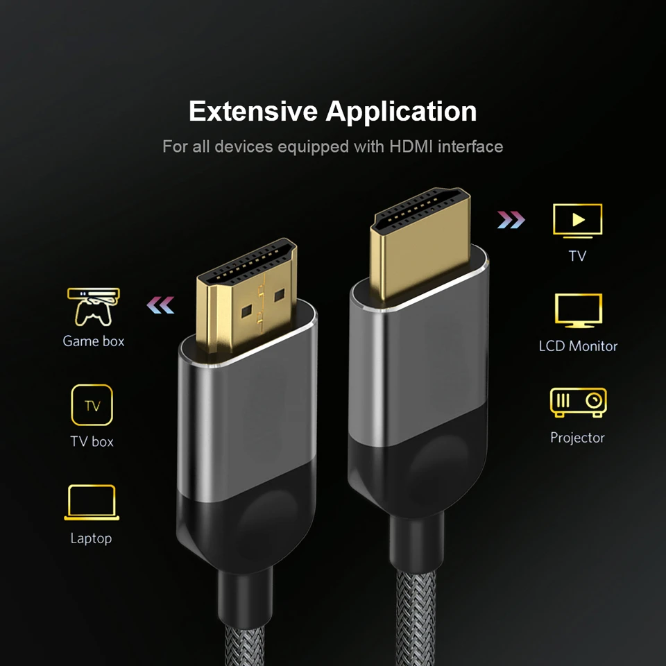 2022 Trend HDMI Cable HDMI to HDMI 2.0 Cable 4K for Xiaomi Projector Switch PS4 Television TVBox xbox 360 1m 2m 5m Cable HDMI
2022 Trend HDMI Cable HDMI to HDMI 2.0 Cable 4K for Xiaomi Projector Switch PS4 Television TVBox xbox 360 1m 2m 5m Cable HDMI