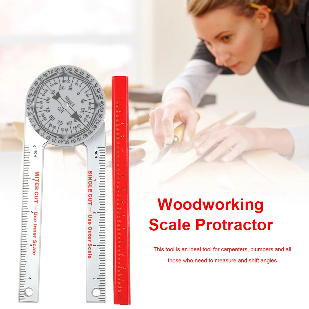 360 Degree Miter Saw Protractor Leveling Bubble Angle Finder Miter With Pencil Engraved Scales Reduces Waste Engraved Scales
360 Degree Miter Saw Protractor Leveling Bubble Angle Finder Miter With Pencil Engraved Scales Reduces Waste Engraved Scales