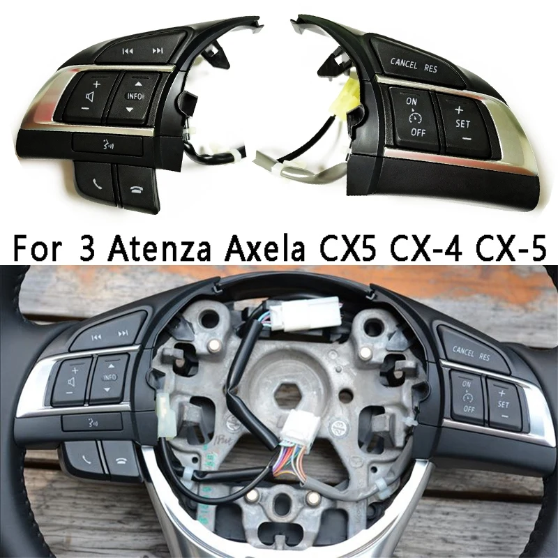 Multi Function Steering Wheel Switch Audio Bluetooth RES Control Switch Button For Mazda 3 Atenza Axela CX5 CX-4 CX-5
Multi Function Steering Wheel Switch Audio Bluetooth RES Control Switch Button For Mazda 3 Atenza Axela CX5 CX-4 CX-5