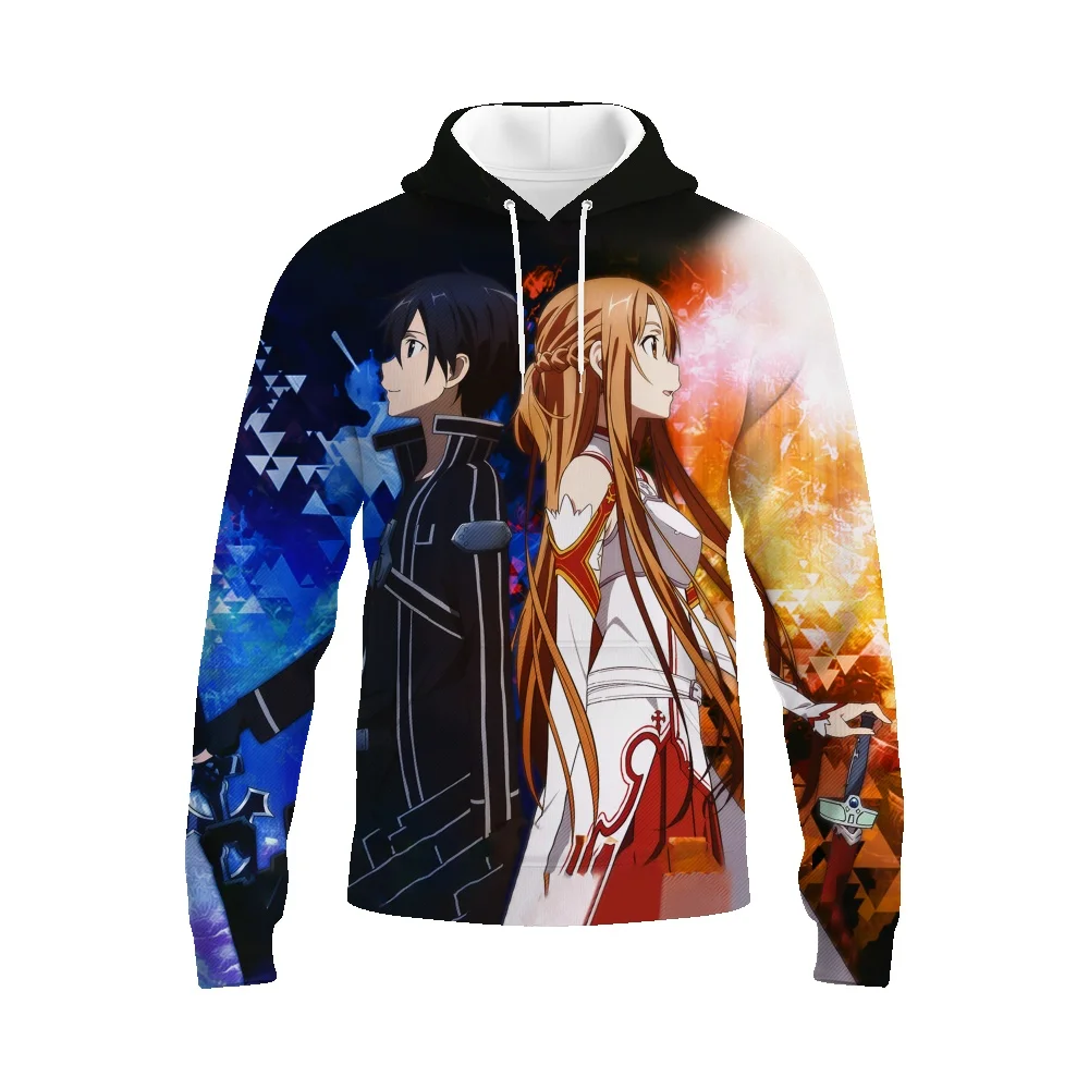 Теплый свитер с объемным принтом Sword Art Online, мужская повседневная модная толстовка с капюшоном, уличная трендовая универсальная одежда
Теплый свитер с объемным принтом Sword Art Online, мужская повседневная модная толстовка с капюшоном, уличная трендовая универсальная одежда