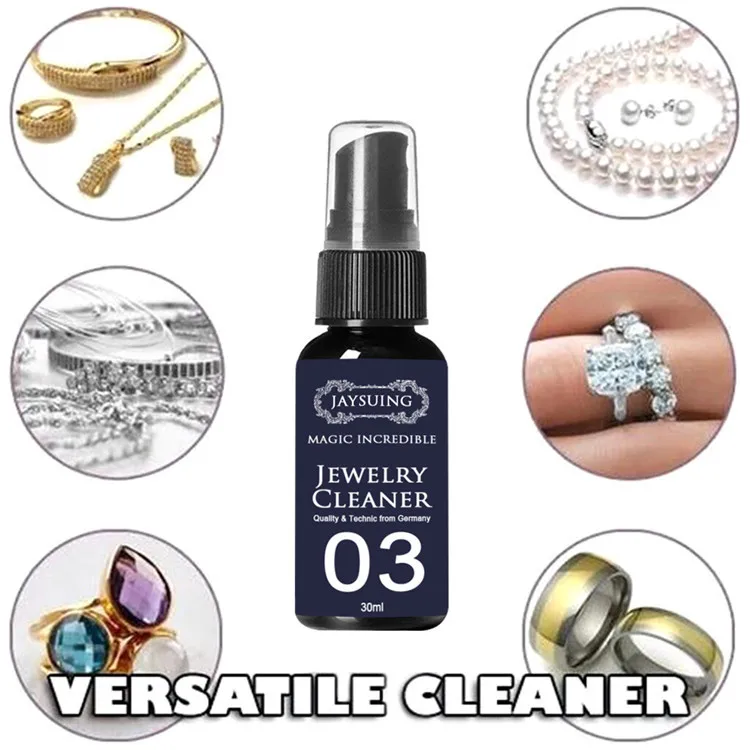 

30ml Jewelry Polish Cleaner And Tarnish Remover For Silver Jewelry Antique Silver Gold Jewelry Ring Clean Liquid Polishing Spray