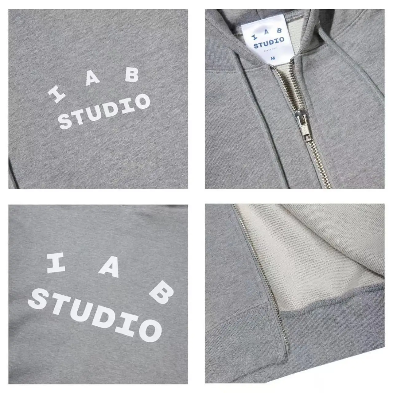 IAB Studio Zip Hoodies Letter Print Long Sleeve Jackets Streetwear Loose Grey Hooded Long Sleeve Sweater Jacket 말본
IAB Studio Zip Hoodies Letter Print Long Sleeve Jackets Streetwear Loose Grey Hooded Long Sleeve Sweater Jacket 말본
