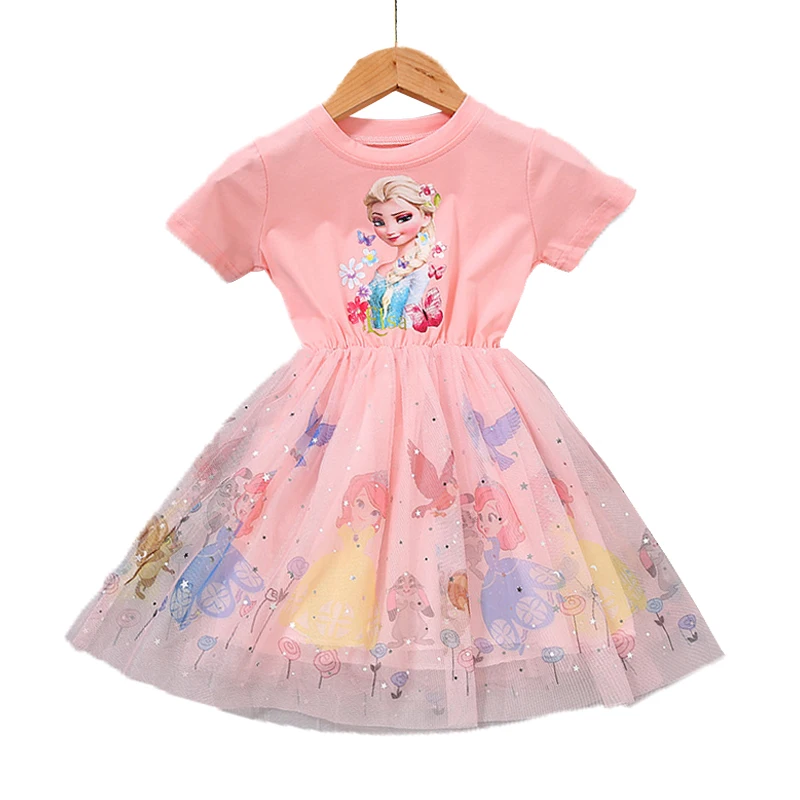 Disney Lace Dress Summer Kids Dresses For Girls Frozen Beautiful Elsa Short Sleeve Princess Clothes Vestidos Birthday Outfits
Disney Lace Dress Summer Kids Dresses For Girls Frozen Beautiful Elsa Short Sleeve Princess Clothes Vestidos Birthday Outfits