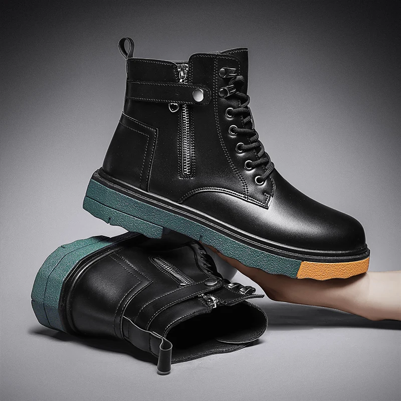 Autumn Winter Military Combat Boots Men Black Motorcycle Boots for Mens Brand Fashion Martin Boots Men Hard-Wearing Casual Shoe
Autumn Winter Military Combat Boots Men Black Motorcycle Boots for Mens Brand Fashion Martin Boots Men Hard-Wearing Casual Shoe