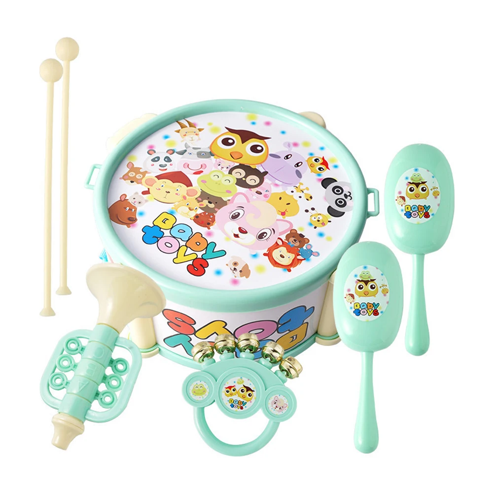 7pcs/Set Baby Waist Drum Rattle Kit Musical Percussion Instruments Toy Early Learning Educational Toy For Kids Children
7pcs/Set Baby Waist Drum Rattle Kit Musical Percussion Instruments Toy Early Learning Educational Toy For Kids Children