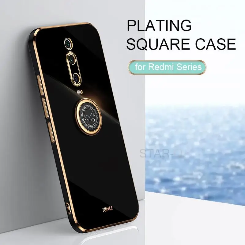 Plating Square Ring Holder Phone Case On For Xiaomi Redmi K20 Mi 9T Pro Mi9T 9TPRO Luxury Bumper Soft Silicone Stand Cover
Plating Square Ring Holder Phone Case On For Xiaomi Redmi K20 Mi 9T Pro Mi9T 9TPRO Luxury Bumper Soft Silicone Stand Cover