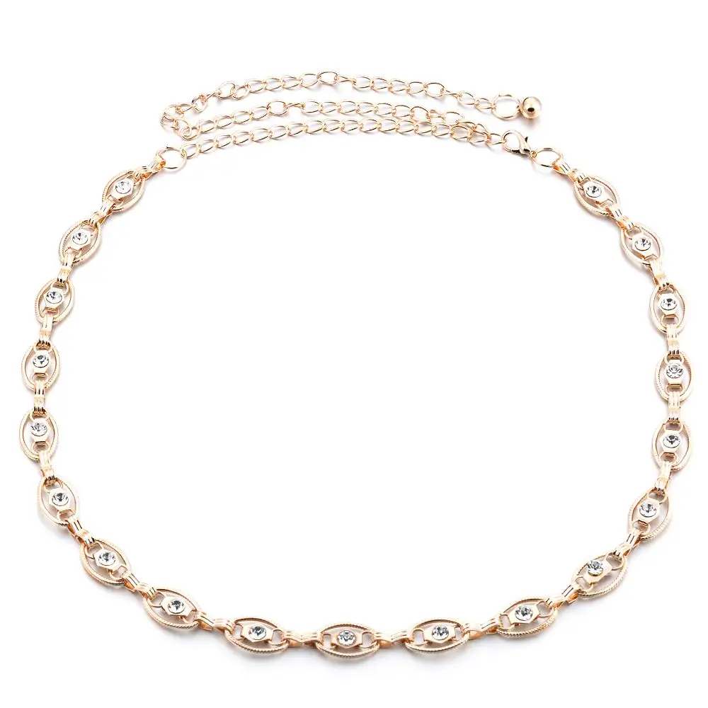 Women Diamante Rhinestone Chain Belt Gold Silver Metal Belly Waist Belt for Women Dress Wedding Party Decor
Women Diamante Rhinestone Chain Belt Gold Silver Metal Belly Waist Belt for Women Dress Wedding Party Decor