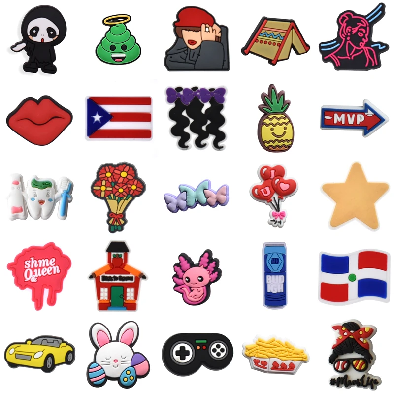 Girl Gifts Packs Shoes Accessories Boy Decorations for Crocs Men Wholesale Bulk Kids Women Charm Shoe Charms Para Pins Set Jeans
Girl Gifts Packs Shoes Accessories Boy Decorations for Crocs Men Wholesale Bulk Kids Women Charm Shoe Charms Para Pins Set Jeans