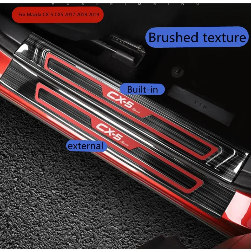 For Mazda CX-5 CX5 KF2017 2018 2019 Car Door Sill Trim Scuff Plate Welcome Pedal Protector Cover stainless steel enterance Guard
For Mazda CX-5 CX5 KF2017 2018 2019 Car Door Sill Trim Scuff Plate Welcome Pedal Protector Cover stainless steel enterance Guard