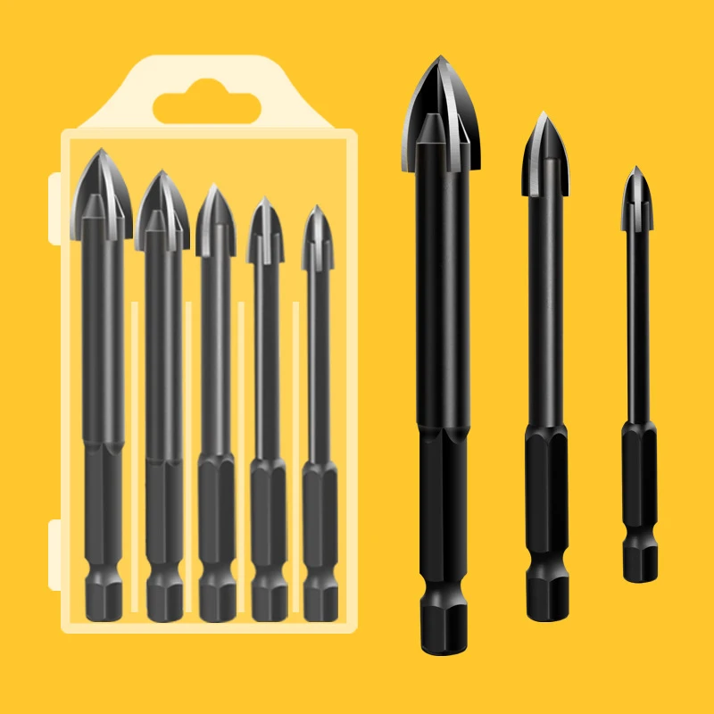 Multifunctional Alloy Cross Hex Drill Bits 3-12mm For Ceramic Tile Concrete Wall Metal Brick Wood Punching Hole Saw Drill Tools
Multifunctional Alloy Cross Hex Drill Bits 3-12mm For Ceramic Tile Concrete Wall Metal Brick Wood Punching Hole Saw Drill Tools