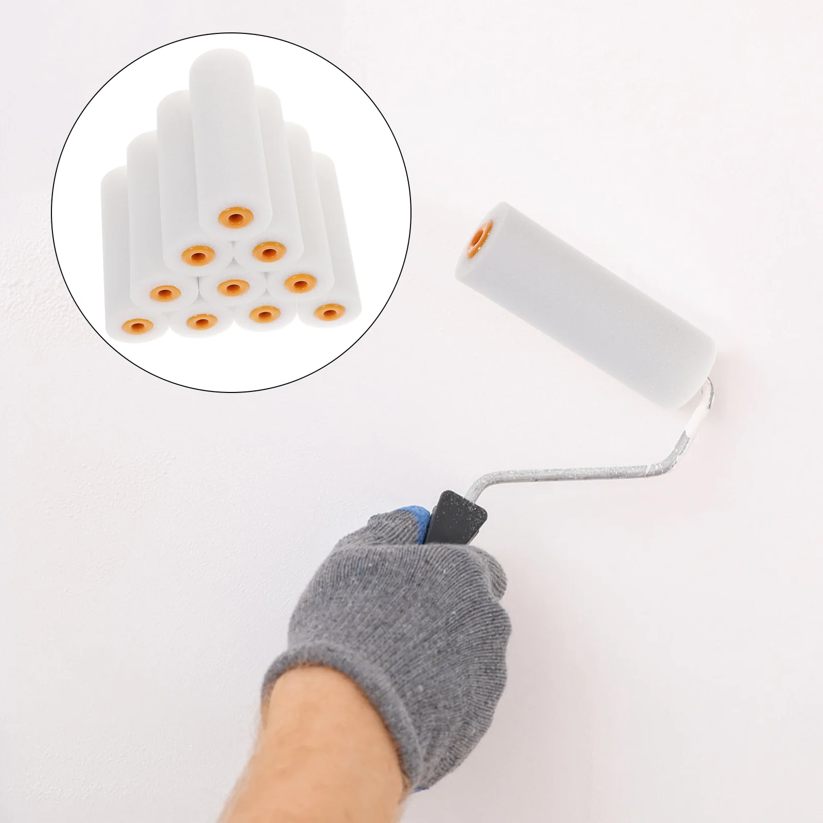 10pcs Foams Paint Rollers Replacement Foams Paint Roller Covers for Painting Walls Cabinet(4 inch) Pattern
10pcs Foams Paint Rollers Replacement Foams Paint Roller Covers for Painting Walls Cabinet(4 inch) Pattern