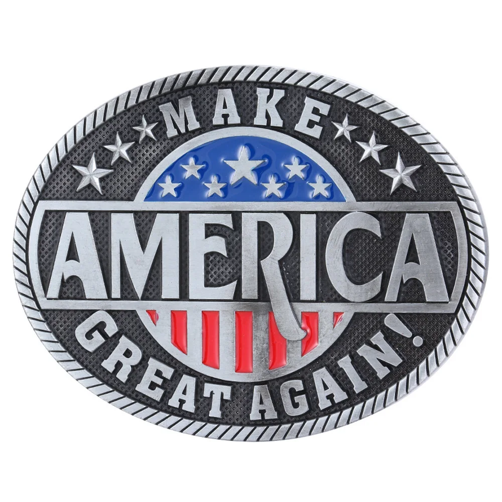 T-DISOM Fashion Oval Make America Great Again West Cowboy Zinc Alloy Metal Belt Buckle For Man Dropshipping
T-DISOM Fashion Oval Make America Great Again West Cowboy Zinc Alloy Metal Belt Buckle For Man Dropshipping