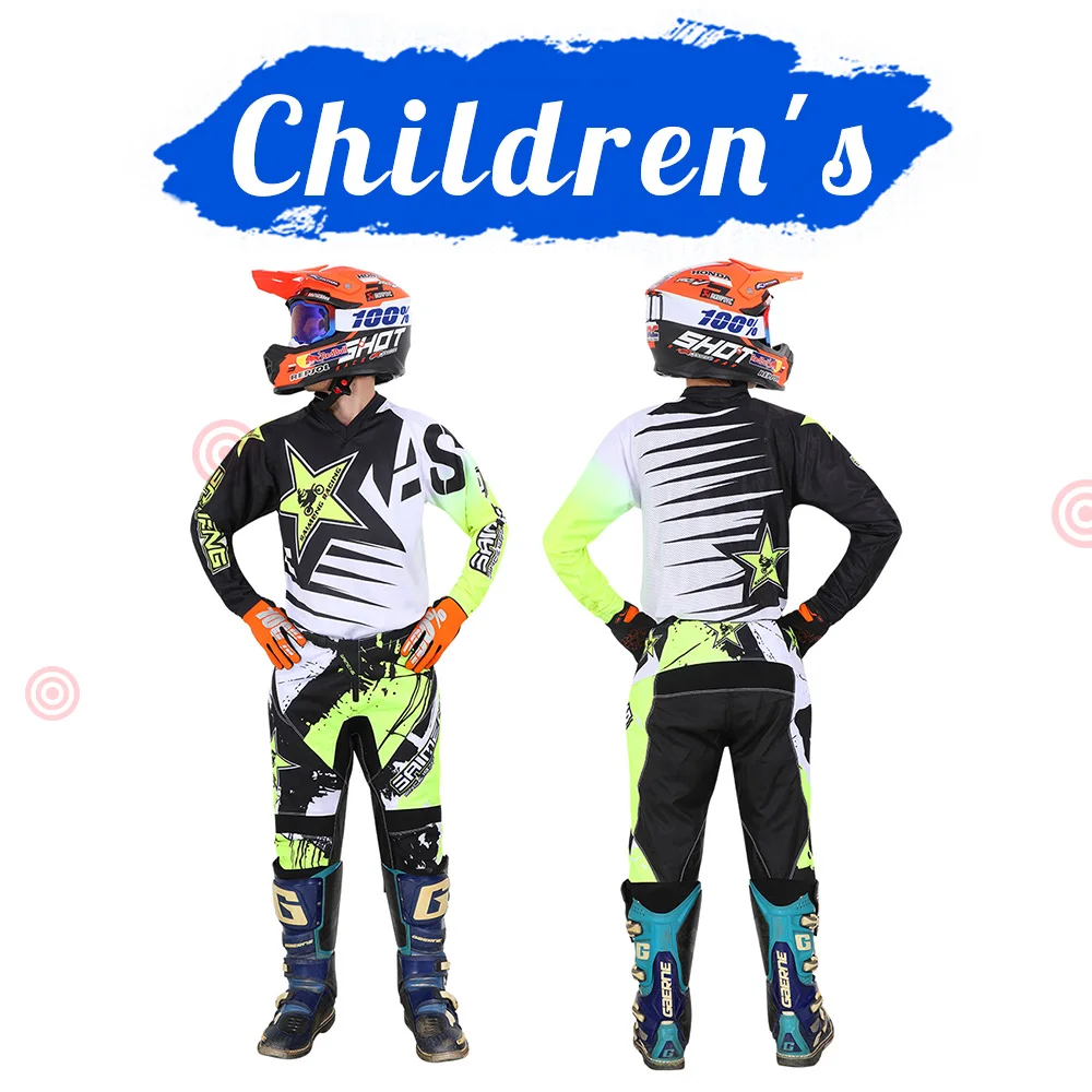 Комплект одежды для мотокросса, Джерси и брюки для детей, молодежи, мотоциклетный костюм для мальчиков и девочек, для езды на мотоцикле по бе...
Комплект одежды для мотокросса, Джерси и брюки для детей, молодежи, мотоциклетный костюм для мальчиков и девочек, для езды на мотоцикле по бе...