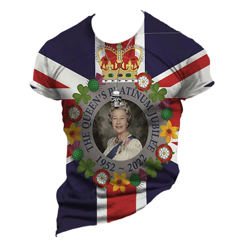 Queen Elizabeth Commemorative T-Shirt Men's and Women's 3D Elizabeth Short Sleeve Top Oversized British Royal Family T Shirt Hot
Queen Elizabeth Commemorative T-Shirt Men's and Women's 3D Elizabeth Short Sleeve Top Oversized British Royal Family T Shirt Hot