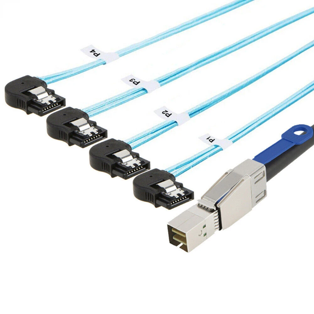 

Надежный кабель для подключения жесткого диска сервера Mini SAS HD SFF-8644 to 4X SATA 7P female