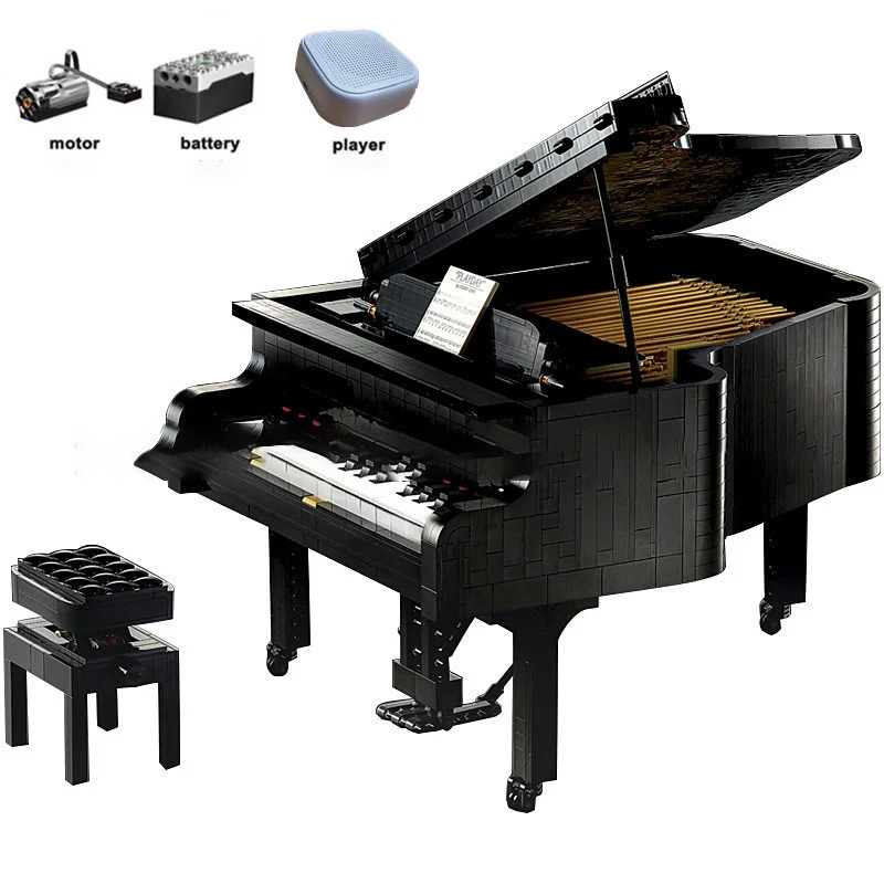 Grand Piano Compatible with 21323 Model Bricks Set Creative Musical Instrument Building Blocks Toys for Kids Gifts
Grand Piano Compatible with 21323 Model Bricks Set Creative Musical Instrument Building Blocks Toys for Kids Gifts