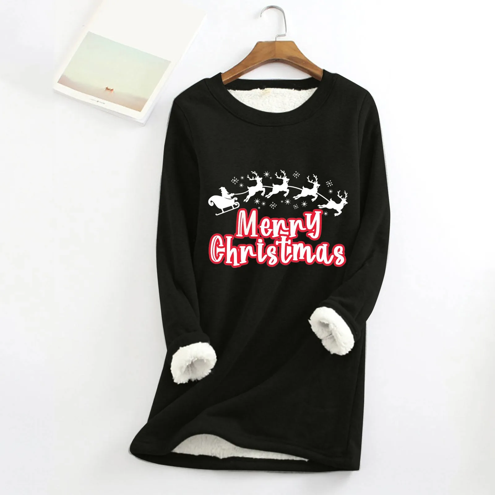 Winter Winter Round Necked Long Sleeved Cotton Wool Christmas Printed Thermal Women's thermal underwear winter warm sleepwear
Winter Winter Round Necked Long Sleeved Cotton Wool Christmas Printed Thermal Women's thermal underwear winter warm sleepwear