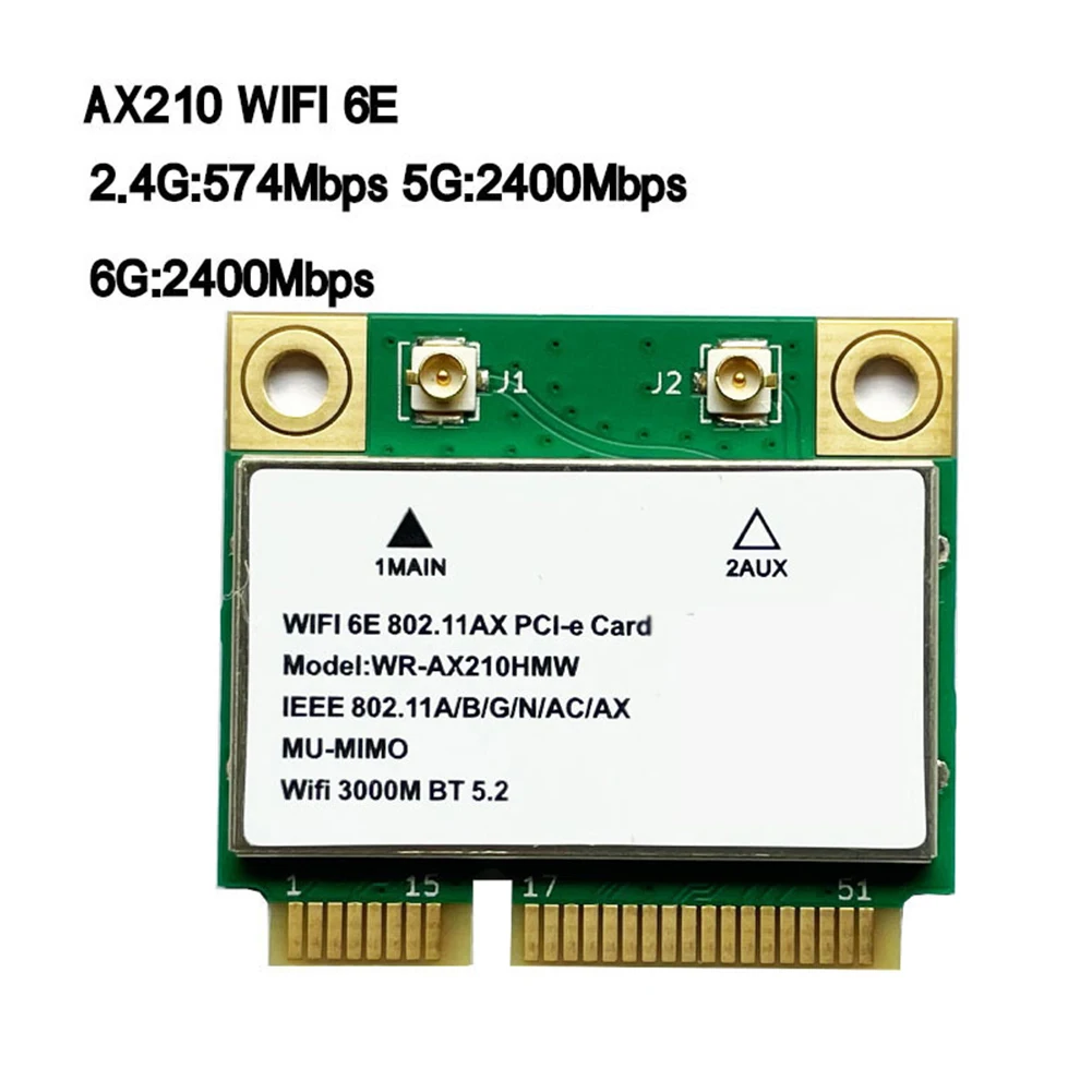 Dual Band WIFI 6E Network Card Bluetooth-compatible 5.2 2.4G/5GH Wireless Card Mini PCI-Express WIFI 6E Wireless Card for Laptop
Dual Band WIFI 6E Network Card Bluetooth-compatible 5.2 2.4G/5GH Wireless Card Mini PCI-Express WIFI 6E Wireless Card for Laptop