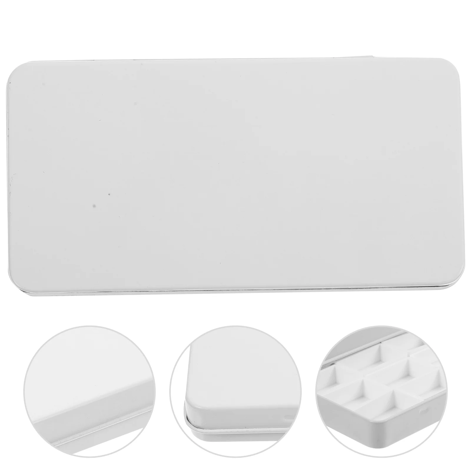 White Outfit Packing Box Watercolor Palettes Case Painting Pigment Storage DIY Tinplate Containers Mixing Travel 
White Outfit Packing Box Watercolor Palettes Case Painting Pigment Storage DIY Tinplate Containers Mixing Travel