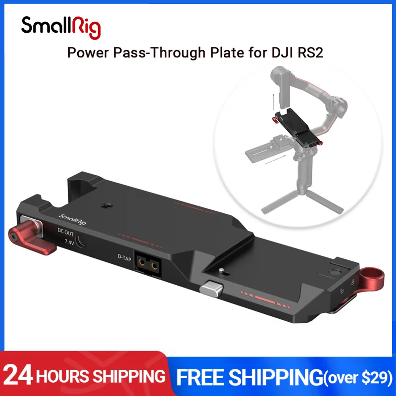 SmallRig Power Pass-Through Plate for DJI RS2 with Two Pin OB302 Power Input,D-tap Outputs and A DC Output 3251
SmallRig Power Pass-Through Plate for DJI RS2 with Two Pin OB302 Power Input,D-tap Outputs and A DC Output 3251
