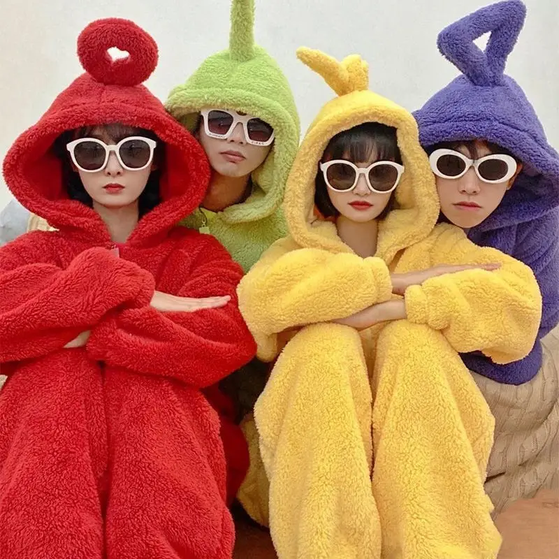 Anime Cartoon Cute Baby Cosplay One-piece Pajamas Couple Unisex Hooded Thickened Coral Velvet Christmas Adult Home Clothes
Anime Cartoon Cute Baby Cosplay One-piece Pajamas Couple Unisex Hooded Thickened Coral Velvet Christmas Adult Home Clothes