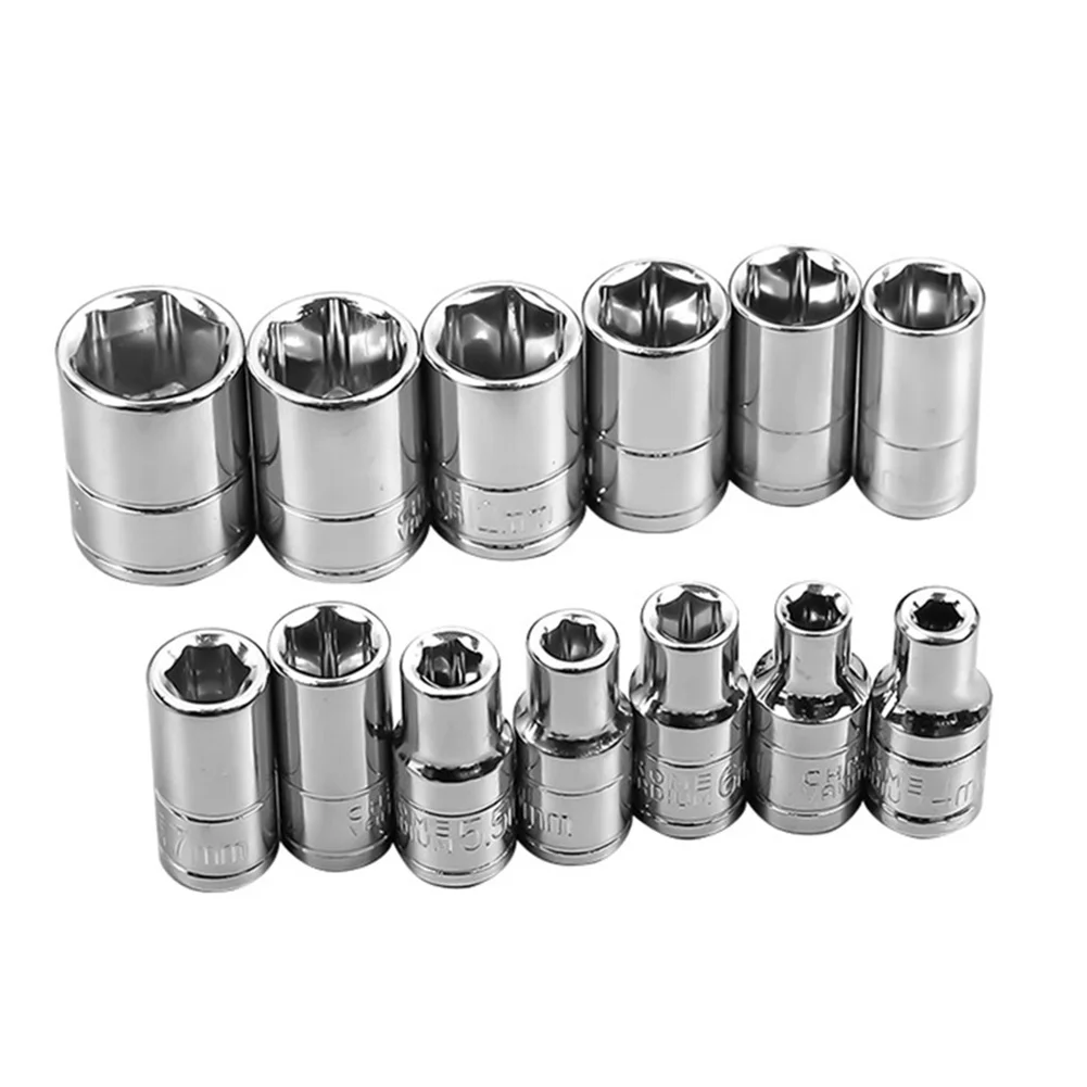Brand New For Impact Drivers Deep Sockets Anti-Corrosion 1/4 Hex 13PCS/set 4-14mm Removing Tools Socket Wrench
Brand New For Impact Drivers Deep Sockets Anti-Corrosion 1/4 Hex 13PCS/set 4-14mm Removing Tools Socket Wrench