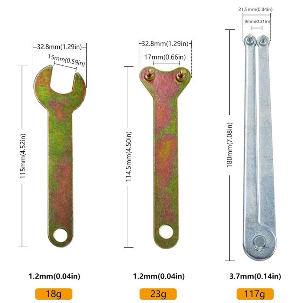 Angle Grinder Spanner 1#/2#/3#/4#/5#/6# Easy To Handle For Power Tool Arbors Iron Key Flanged Wrench Brand New
Angle Grinder Spanner 1#/2#/3#/4#/5#/6# Easy To Handle For Power Tool Arbors Iron Key Flanged Wrench Brand New