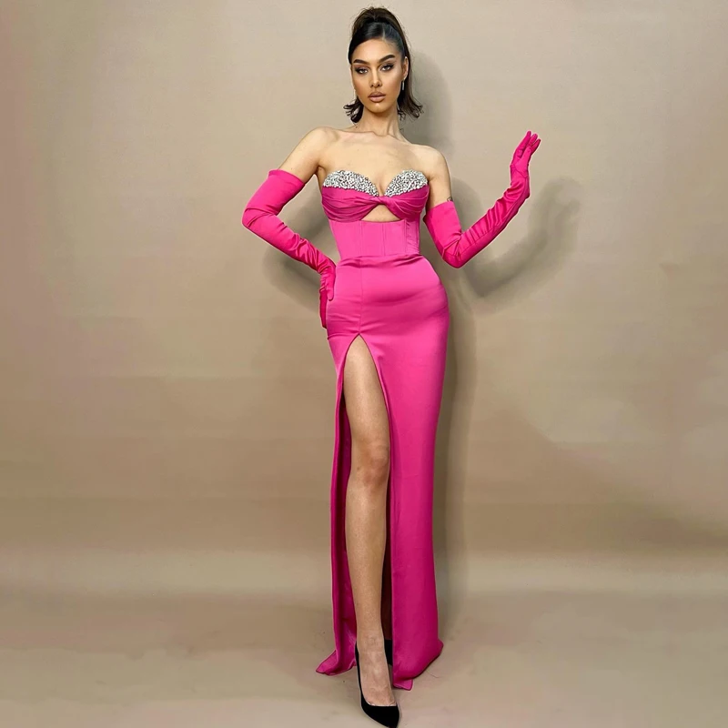 Thinyfull Formal Mermaid Prom Evening Dresses Beadings Sweetheart Party Dress Saudi Arabia High Split Cocktail Gowns Custom Size
Thinyfull Formal Mermaid Prom Evening Dresses Beadings Sweetheart Party Dress Saudi Arabia High Split Cocktail Gowns Custom Size