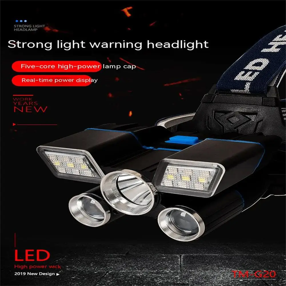 Налобный фонарь T6, светодиодный, 1600 лм, водонепроницаемый 
Налобный фонарь T6, светодиодный, 1600 лм, водонепроницаемый